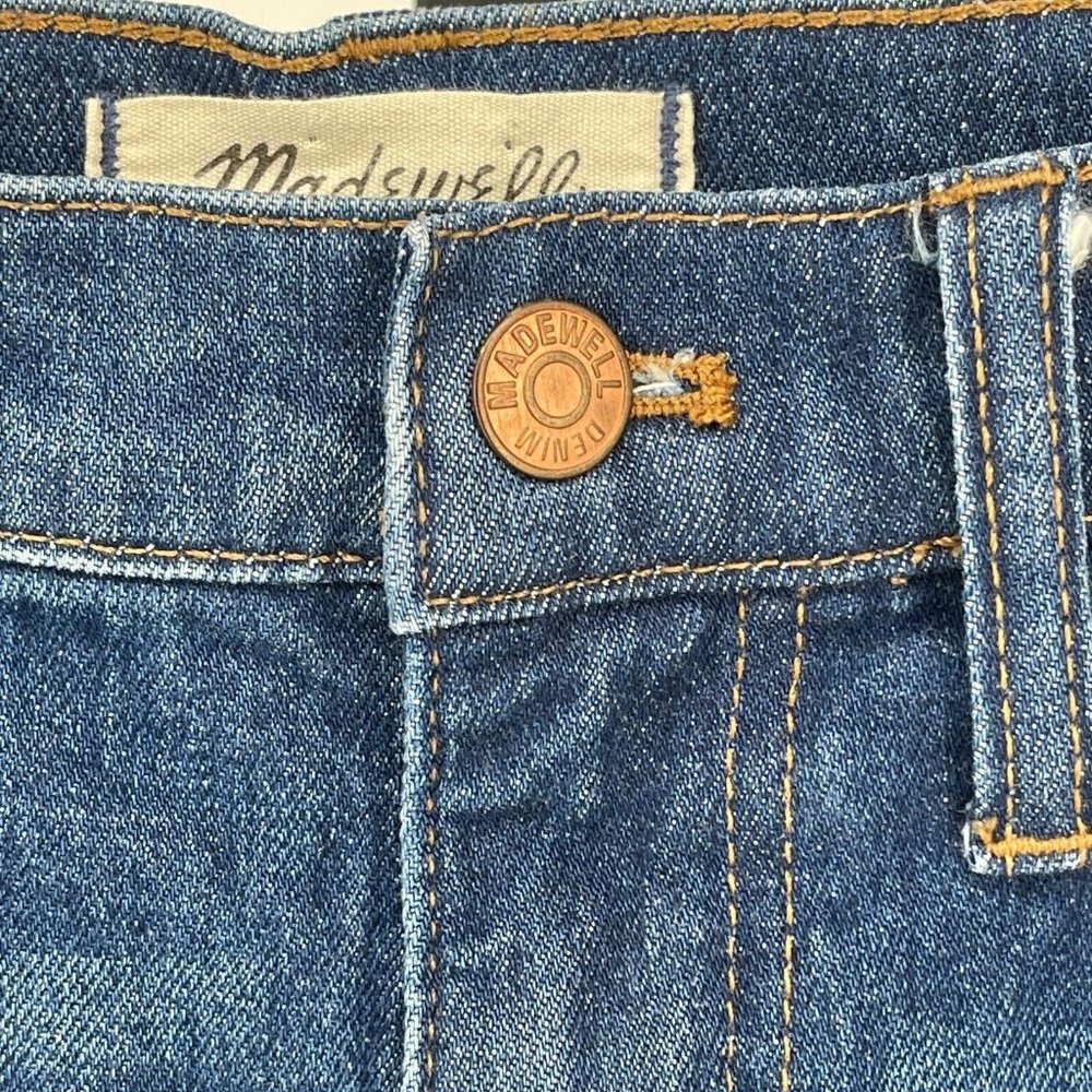 Madewell The High-Rise Slim Boyjean G7199 Milton Wash Women’s sz 29 Distressed - Picture 5 of 12